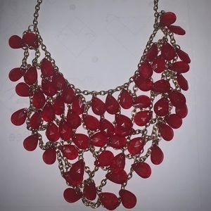 Red, gold, fancy necklace